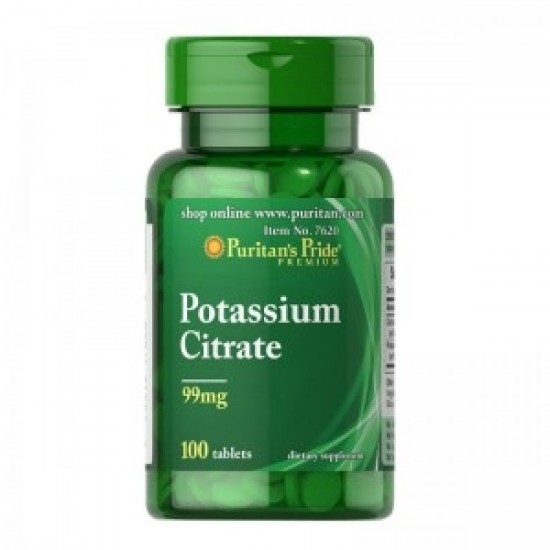 Puritan's Pride Potassium citrate 99mg-100 tablets.