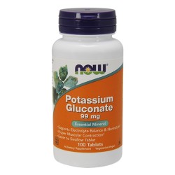 NOW Potassium Gluconate 99mg - 100 tabs NOW Potassium Gluconate 99mg - 100 tabs