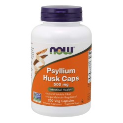 NOW Psyllium Husk 500 мг / 200 капсули
