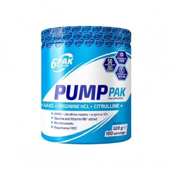 6 Pak Nutrition Pump Pak 320 гр на супер цена