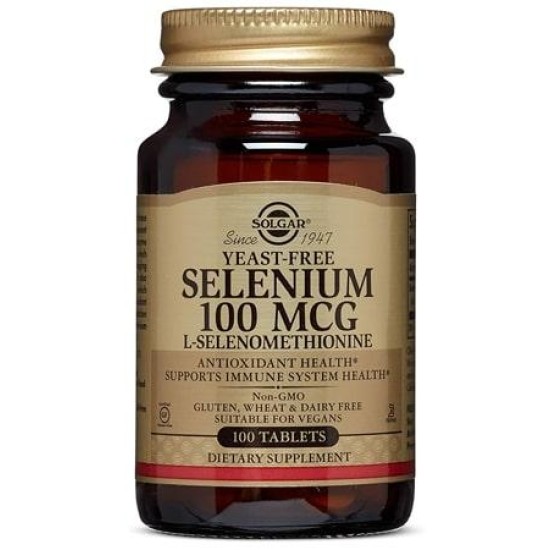 Solgar Selenium 100 Mcg Yeast Free, 100 tab на изгодни цени Solgar Selenium 100 Mcg Yeast Free, 100 tab на супер цена