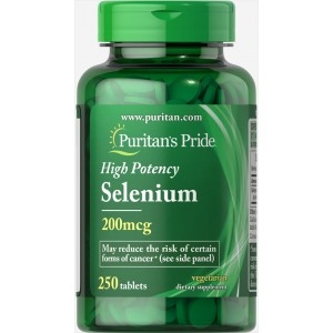 Puritan's Pride Selenium 200 мг 100 таблетки Puritan's Pride Selenium 200 мг 100 таблетки