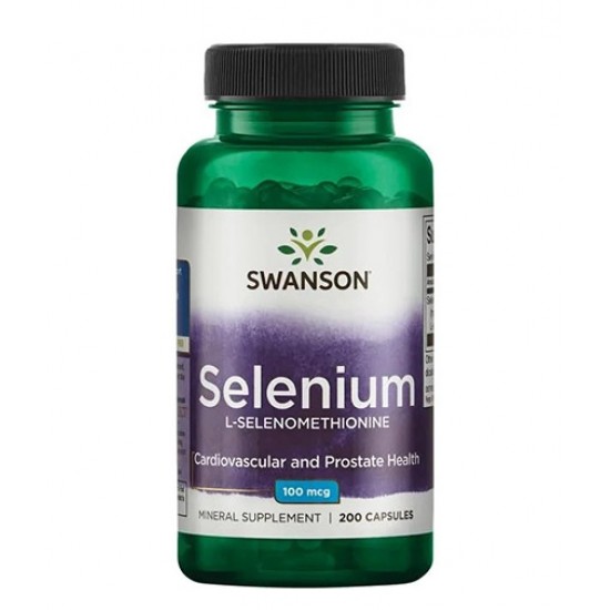 Swanson Selenium L-Selenomethionine 100 мг / 200 капсули на супер цена