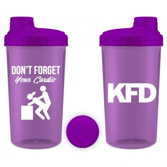KFD Nutrition Shaker - Don`t Forget Your Cardio лилав 700 мл на супер цена