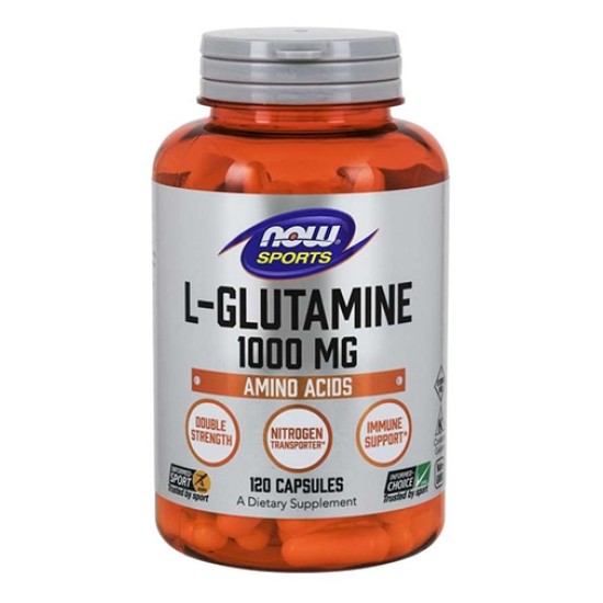 NOW L-Glutamine 1000 мг / 120 капсули на супер цена