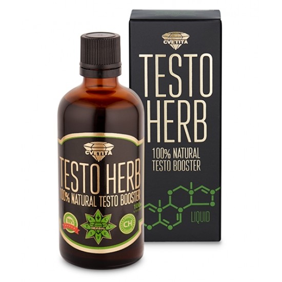Cvetita Herbal Testo Herb Liquid 100 мл, 33 дози  на супер цена