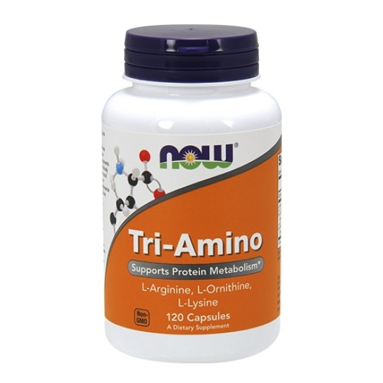 NOW Tri-Amino 120 капсули на супер цена