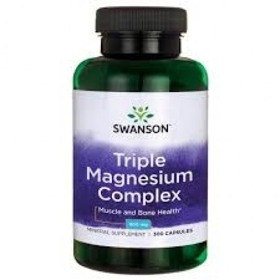Swanson Triple Magnesium Complex 400 мг / 100 капсули на супер цена