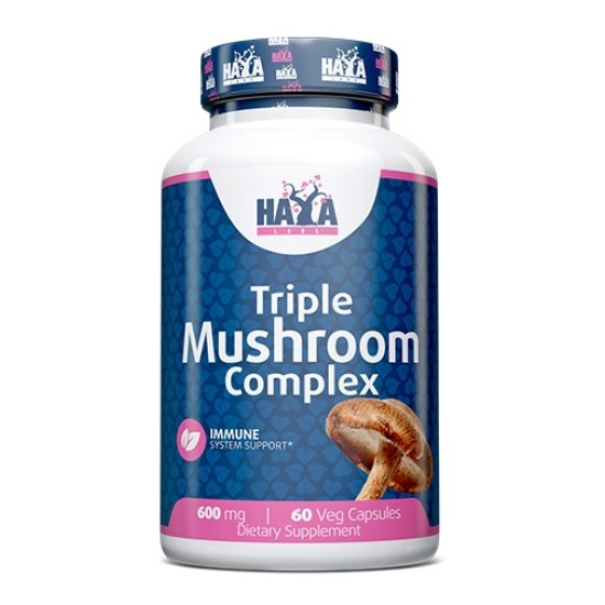 Haya Labs Triple Mushroom Complex / 60 Vcaps на супер цена