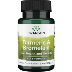 Swanson Turmeric And Bromelain 60 капсули