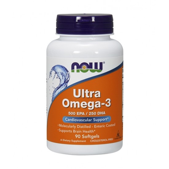 NOW Ultra Omega 3 Fish Oil 90 гел капсули на супер цена