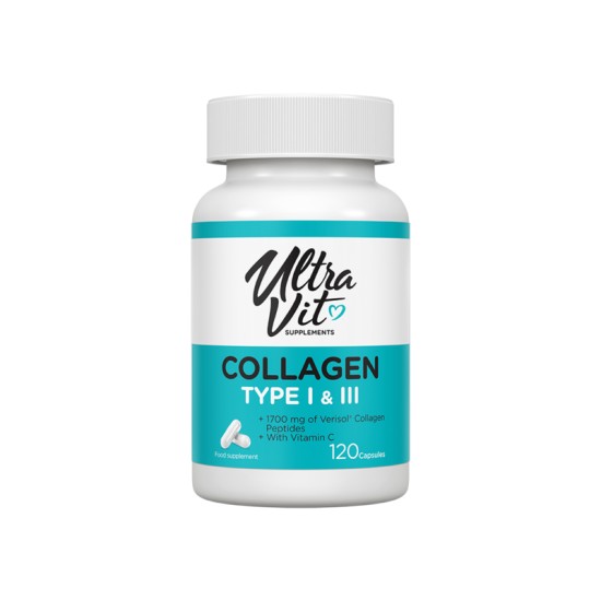 UltraVit Collagen Type I & III - Колаген 120 капсули на супер цена