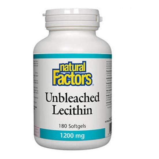 Natural Factors Unbleached Lecithin 1200мг / 180 гел капсули