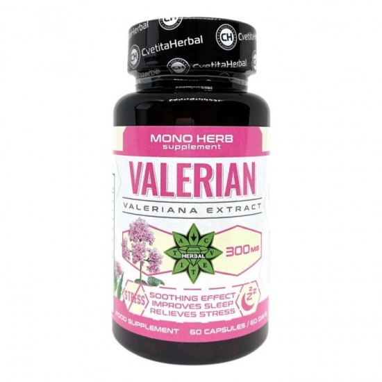 Cvetita Herbal Valerian - Екстракт от Валериана - 60 капсули х 300 мг
