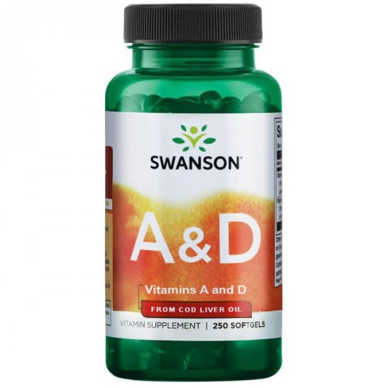 Swanson Vitamin A & D 250 гел капсули на супер цена