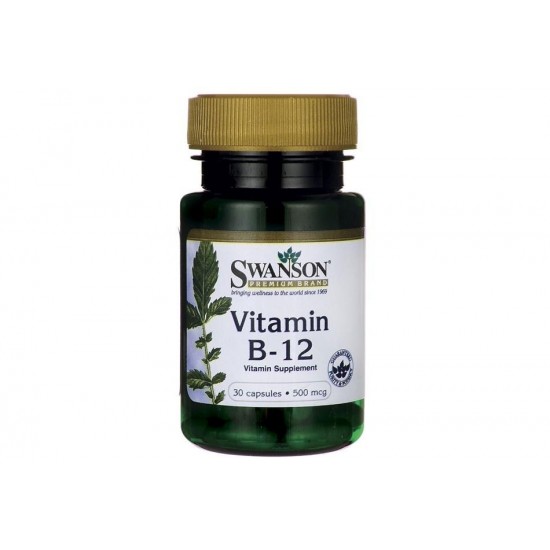 Swanson Vitamin B-12 500 мкг / 30 капсули на супер цена