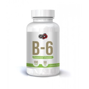 Pure Nutrition Vitamin B-6 (Pyridoxine) 50 мг / 100 таблетки Pure Nutrition Vitamin B-6 (Pyridoxine) 50 мг / 100 таблетки