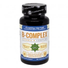 Cvetita Herbal Vitamin B Complex - Витамин B1-B6-B12 - 90 таблетки 