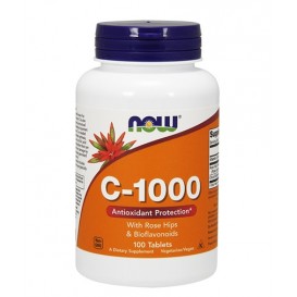 NOW Vitamin C-1000 with Rose Hips & Bioflavonoids 100tabs
