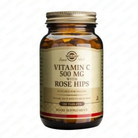 Solgar  Vitamin C 500 mg with Rose Hips Tablet, 100 tabl