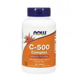 NOW Vitamin C-500 /Rose Hips/ 100 таблетки
