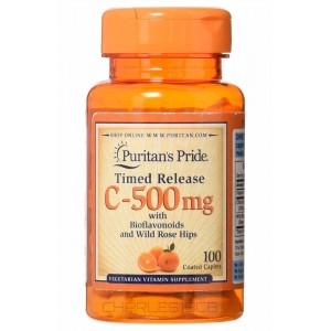 Puritan's Pride VITAMIN C-500 WITH ROSE HIPS&ECHINACEA / 100tabs Puritan's Pride VITAMIN C-500 WITH ROSE HIPS&ECHINACEA / 100tabs