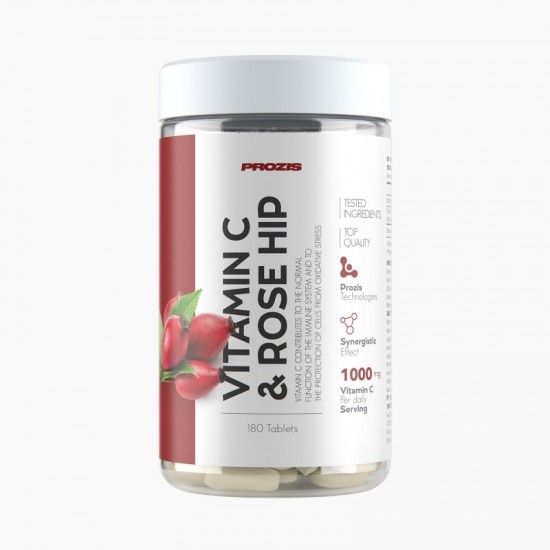 Prozis Sport Vitamin C 500mg + Rosehip 180 таблетки на супер цена