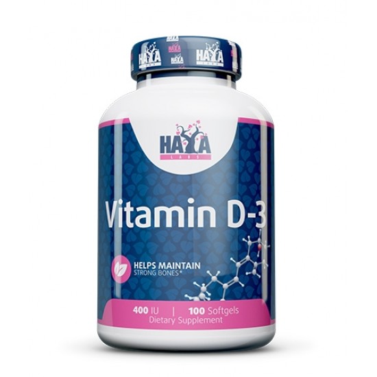 Haya Labs Vitamin D-3 400 IU / 100 гел капсули