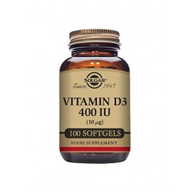 Solgar Vitamin D3 400 IU, 100 softgels