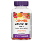 Webber Naturals Vitamin D3 Gummies Витамин D3 1000 IU, 90 желирани таблетки на супер цена