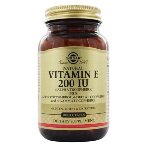 Solgar Vitamin E 200 IU Mixed Tocopherols, 100 softgels