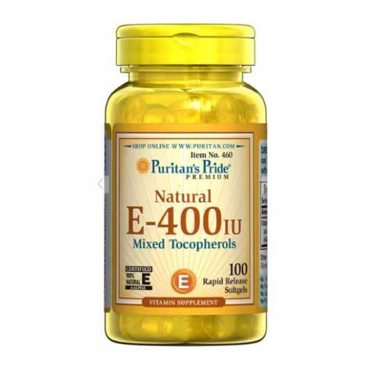 Puritan's Pride Vitamin E 400 IU - 100 гел капсули на супер цена