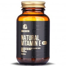 Grassberg Vitamin E 400IU Natural 60 гел капсули