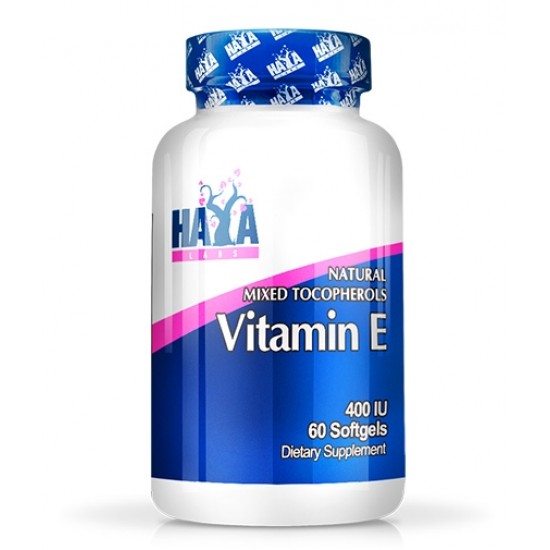 Haya Labs Vitamin E Mixed Tocopherols 400 IU / 60 гел капсули на супер цена
