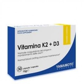 Yamamoto Nutrition Vitamina K2 + D3 30 капсули