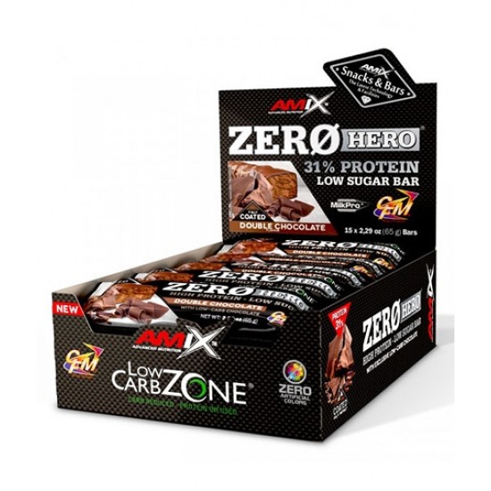 Amix Nutrition ZeroHero Protein Bar / 15x65 гр на супер цена