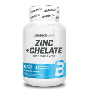 Biotech USA Zinc + Chelate / 60 таблетки Biotech USA Zinc + Chelate / 60 таблетки