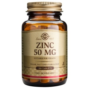 Solgar Zinc 50 Mg (Gluconate), 100 tabs