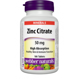 Webber Naturals ZINC CITRATE 50mg 180 tabs