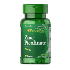 Puritan's Pride Zinc Picolinate 25 мг / 100 таблетки Puritan's Pride Zinc Picolinate 25 мг / 100 таблетки