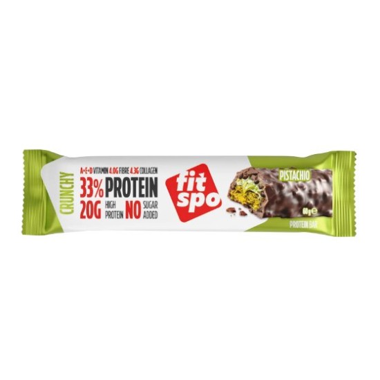 Fit Spo Protein Bar Cunchy Pistachio 12х60 гр на супер цена