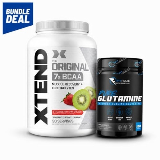 Промо пакет Scivation XTEND NEW + Fitholic Professional Pure Glutamine на супер цена