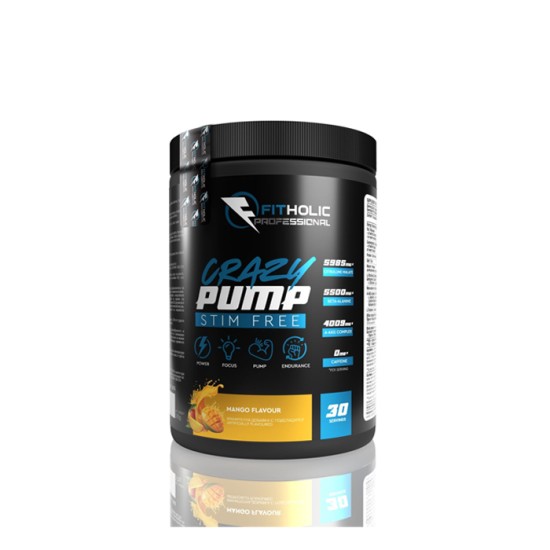 Fitholic Professional Crazy Pump Stim FREE 570 гр / 30 дози на супер цена