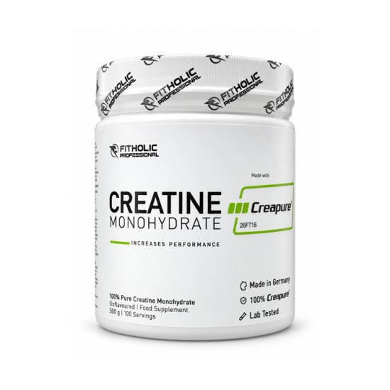 Fitholic Professional Creapure® Creatine Monohydrate 500 грама / 100 дози на изгодни цени Fitholic Professional Creapure® Creatine Monohydrate 500 грама / 100 дози на супер цена