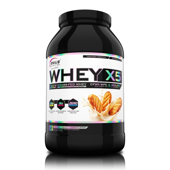 Genius Nutrition WHEY-X5 - 2 KG на изгодни цени Genius Nutrition WHEY-X5 - 2 KG на супер цена