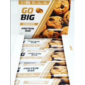 GO BIG protein bar cookies 12х90 гр