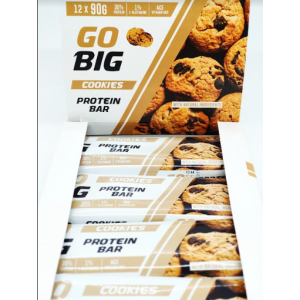 GO BIG protein bar cookies 12х90 гр