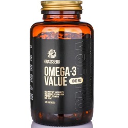 Grassberg Omega-3 Value 1000 мг / 120 гел капсули Grassberg Omega-3 Value 1000 мг / 120 гел капсули