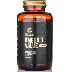 Grassberg Omega-3 Value 1000 мг / 120 гел капсули