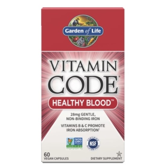 Garden Of Life Vitamin Code | Healthy Blood 60 капсули на супер цена